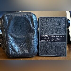 Vintage Sekonic Model L-206 View Meter Photography Light Exposure Analog Meter
